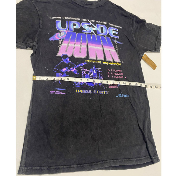 NEW UPSIDE DOWN T-Shirt Vintage Wash Arcade Size Medium - Picture 3 of 5